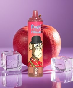 Fumot RandM Tornado 15000 Puffs 25ml 850mAh 0.9Ω Mesh Type-C LCD Κόκκινο Ενεργειακό Πάγο