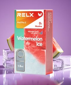 RELX Pod Pro 2 600 Puffs 1.9ml 0% Νικοτίνη Καρπούζι Πάγος Eco/Smooth/Boost