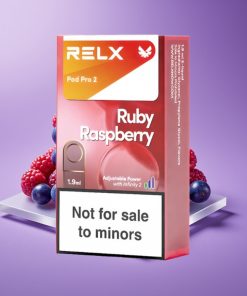 RELX Pod Pro 2 600 Puffs 1.9ml Μπλε Βατόμουρο 0% Νικοτίνη Eco/Smooth/Boost