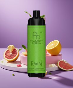 RandM Fumot Shisha 10000 Ατμών με Λεμόνι Μέντα LED Type-C 0.6Ω