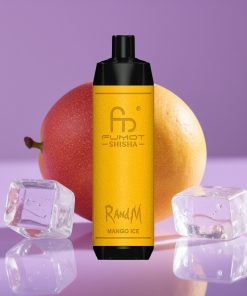 RandM Fumot Shisha 10000 Puffs 18ml LED Mango Ice (Μάνγκο Πάγος) Type-C