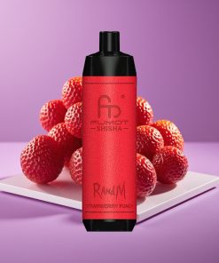 RandM Fumot Shisha 10000 Puffs LED 18ml Type-C Φράουλα Punch