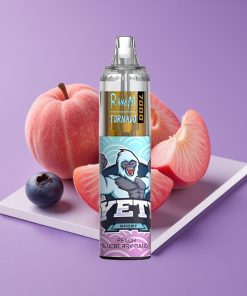 RandM Fumot Tornado 7000 Puffs 14ML Mesh Type-C RGB Peach Blueberry Candy (Ροδάκινο Μύρτιλο Καραμέλα)