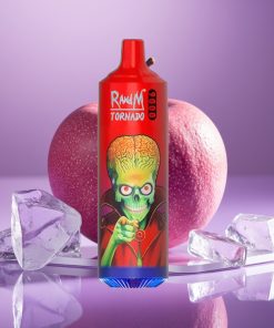 RandM Tornado 9000 Puffs 850mAh 18mL Mesh Coil RGB 54 Γεύσεις Πράσινος Πάγος