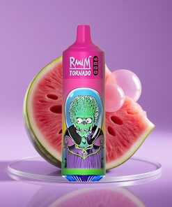 RandM Tornado 9000 Puffs 850mAh 18mL Mesh Coil RGB Display Καρπούζι Τσιχλόφουσκα