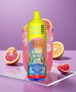 RandM Tornado 9000 Puffs 850mAh 18mL Mesh Coil RGB Ροζ Λεμονάδα