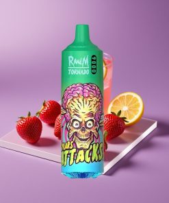 RandM Tornado 9000 Puffs 850mAh 18mL Mesh Coil RGB Φράουλα Λεμονάδα