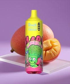 RandM Tornado 9000 Puffs 850mAh 18mL Mesh RGB Τριπλό Μάνγο