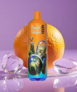 RandM Tornado 9000 Puffs 850mAh 18mL Mesh RGB Πορτοκαλada Σόδα