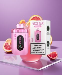 Razz Bar 50K Puffs 1.0 Ohm Mesh 650mAh Type-C 2% Ροζ Λεμονάδα