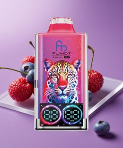 Fumot Leopard 40000 Puffs Διπλό Πλέγμα 700mAh Type-C Μύρτιλο Κεράσι Κράνμπερι