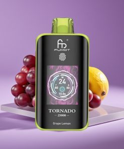 Fumot Tornado 25000 Puffs HD Screen 700mAh 20ml σταφύλι-λεμόνι