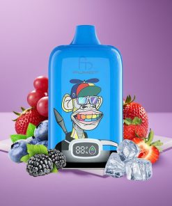 Fumot Tornado Digital Box 12000 Puffs 20ml Mesh Strawberry Grape (Φράουλα Σταφύλι)