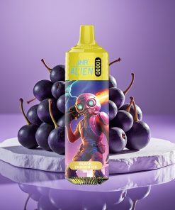 JNR Alien 10000 Puffs 850mAh 20ml Mesh Coil Type-C RGB Μαύρος Δράκος Πάγος