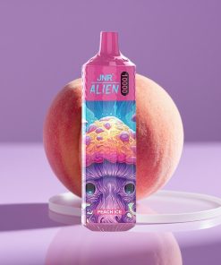 JNR Alien 10000 Puffs 850mAh 20ml Type-C RGB Ροδάκινο Πάγο