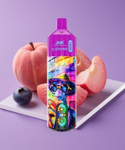 JNR Alien Max 18000 Puffs Έξυπνη Οθόνη LED Διπλός Πυρήνας ροδόγαλο μπλε βατόμουρο καραμέλα