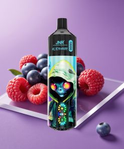 JNR Alien Max 18000 Puffs Έξυπνη Οθόνη LED Διπλός Πυρήνας Βατόμουρο Φράουλα