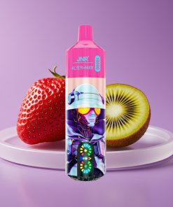 JNR Alien Max 18000 Puffs Διπλός Πυρήνας Έξυπνη Οθόνη LED Φράουλα Κίβι