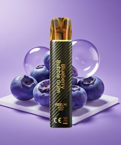 JNR Black&Golden 800 Puffs 550mAh 2ml TPD Μπλε Βατόμουρο Τσίχλα