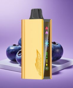 JNR Cruiser 12000 Puffs No-Charge Disposable Vape Αλουμινένιο Κορμός Μετάλλου Οθόνη Κινούμενης Εικόνας Μπλε Βατόμουρο