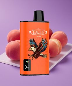 JNR EAGLE Smart 23000 Puffs Ψηφιακή Οθόνη 1.0ohm Mesh Ρυθμιζόμενη Ροή 750mAh 25ml Χυμώδη Ροδάκινα