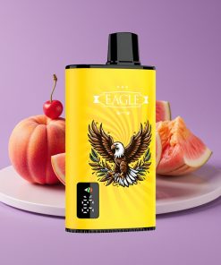 JNR EAGLE Smart 23000 Puffs Ψηφιακή Οθόνη 1.0ohm Mesh Ροή Αέρα 750mAh 25ml Ροδάκινο Μάνγκο Καρπούζι