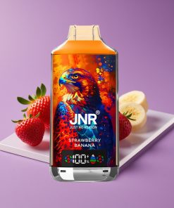 JNR Falcon X 18000 Puffs 750mAh 24ml Διπλός Πλέγμα & Πυρήνας Ψηφιακή Οθόνη Type-C Φράουλα Μπανάνα