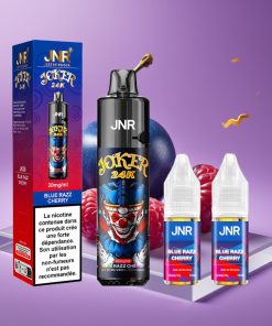 JNR Joker 24K Puffs Refillable Pod 10ml 800mAh Type-C Μπλε Ραζ Κεράσι
