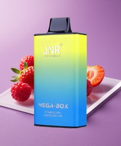 JNR Mega Box 25000 Εκπνοές 30ml 850mAh Διπλός Πλέγμα Τύπος-C Φράουλα Βατόμουρο Πάγος
