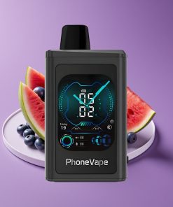 JNR PhoneVape 30000 πuffs Τύπου-C Ανακυκλούμενη Μπαταρία Ρυθμιζόμενη Ροή Αέρα Κατ' Εφαρμογή Γεύση Φράουλα Καρπούζι