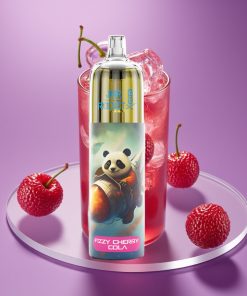 JNR Rocket-X 12400 Puffs Ρόφημα Κεράσι-Κόλα με Ρυθμιζόμενη Ροή Αέρα, Πλέγμα 1.2Ω, RGB