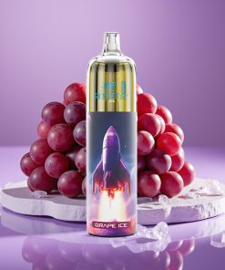 JNR Rocket-X 12400 Puffs Ροή Αέρα Ρυθμιζόμενη Φωτισμός RGB 1.2Ω Mesh 850mAh 25ml Type-C Σταφύλι Πάγος