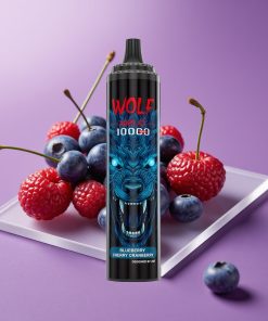 JNR Wolf Niplo 10000 Puffs Mesh 1.0 Ohm 650mAh 20ml Type-C Βατόμουρο Κεράσι Κράνμπερι