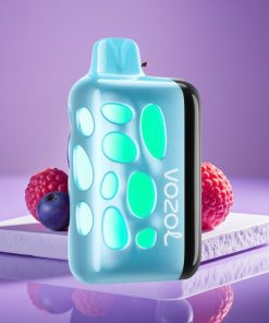 VOZOL RAVE 40000 Φωτεινό Glow Design 270° Beat-Synced Party Mode 1000mAh Μπλε Razz Ice