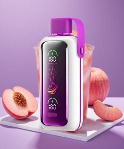 VOZOL Star 20000 Puffs 2.2" HD Οθόνη Διπλό Πλέγμα 650mAh Ροδάκινο Πάγο