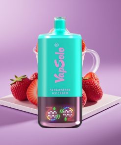 VapSolo Triple 30000 Puffs 40ml 3 Tank Type-C Φράουλα Παγωτό