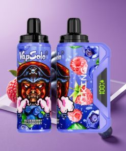 VapSolo VIKING 12000 Puffs 22ml 50mg Blueberry Raspberry (Μπλε βατόμουρα Σμέουρο)