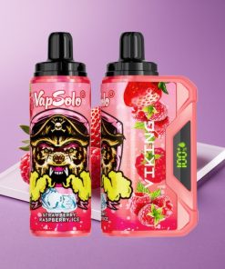 VapSolo VIKING 12000 Puffs 22ml Φράουλα Βατόμουρο Πάγος Type-C LED