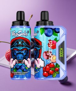 VapSolo VIKING 12000 Puffs 22ml Type-C Μπλε Βατόμουρο Κεράσι Κράνμπερι