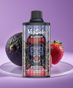 Vapsolo Super 15000 Puffs 40ml 850mah Type-C Μέλανας Πάγος Δράκοφρουτο Φράουλα