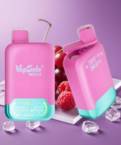 Vapsolo Twins 20000 Puffs 40ml 2 Tank Type-C Φράουλα Βατόμουρο Κεράσι Πάγος & Σταφύλι Πάγος